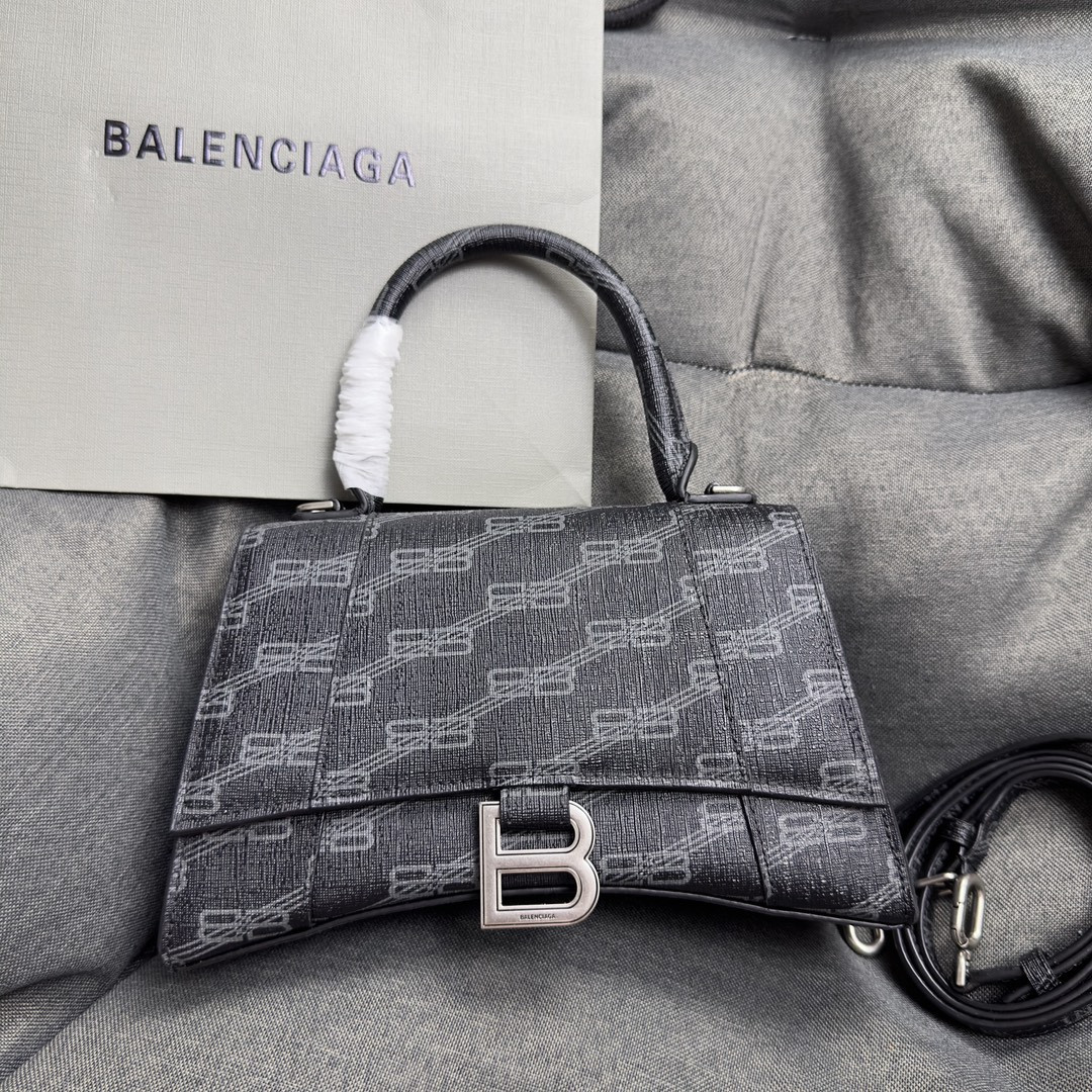 Ba1en*iaga WOMEN'S HOURGLASS SMALL HANDBAG L9 x H5,5 x W3,9 inch