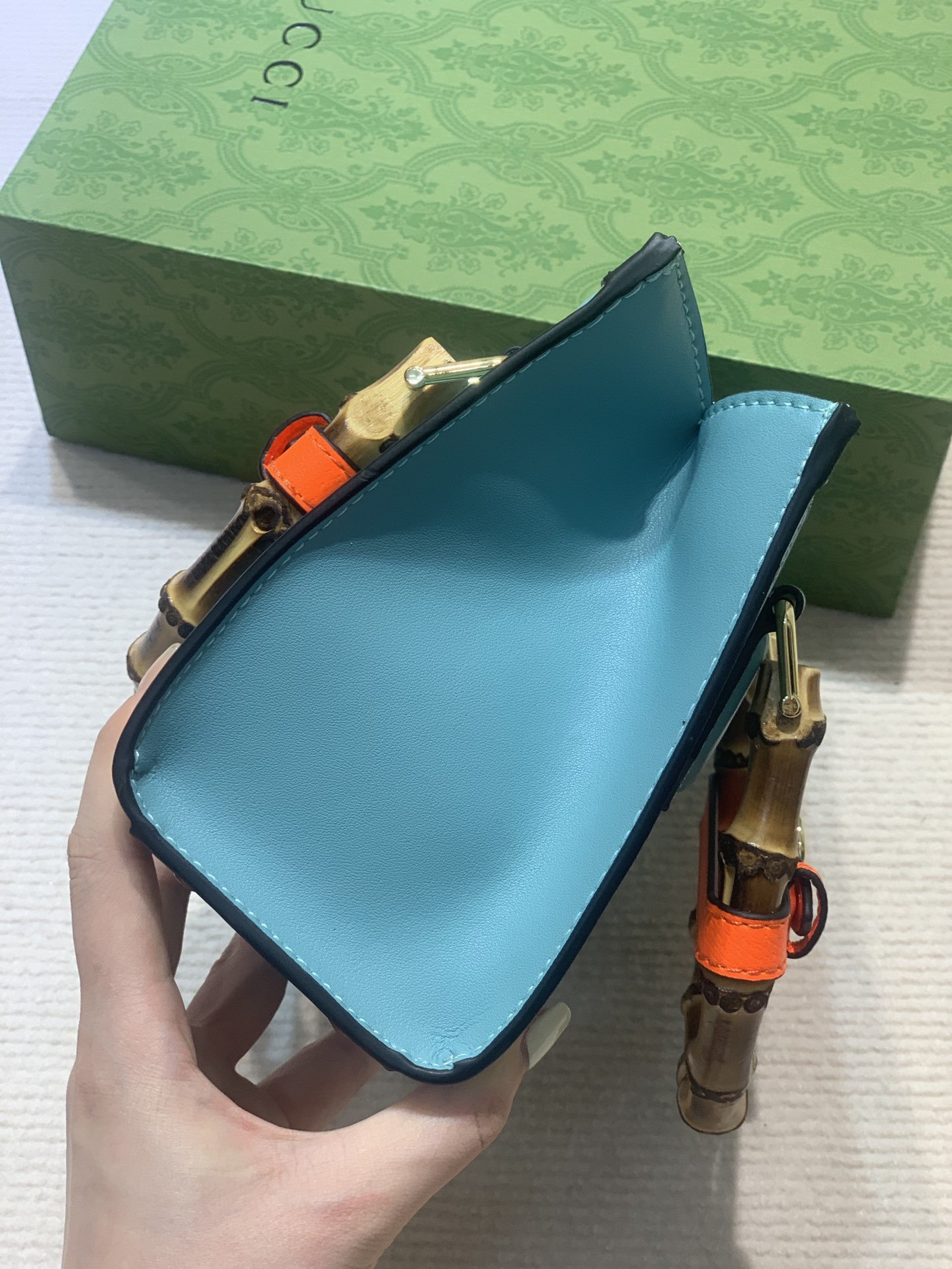 Gvc*1 DIANA MINI TOTE BAG Blue 20W x 16H x 10D CM