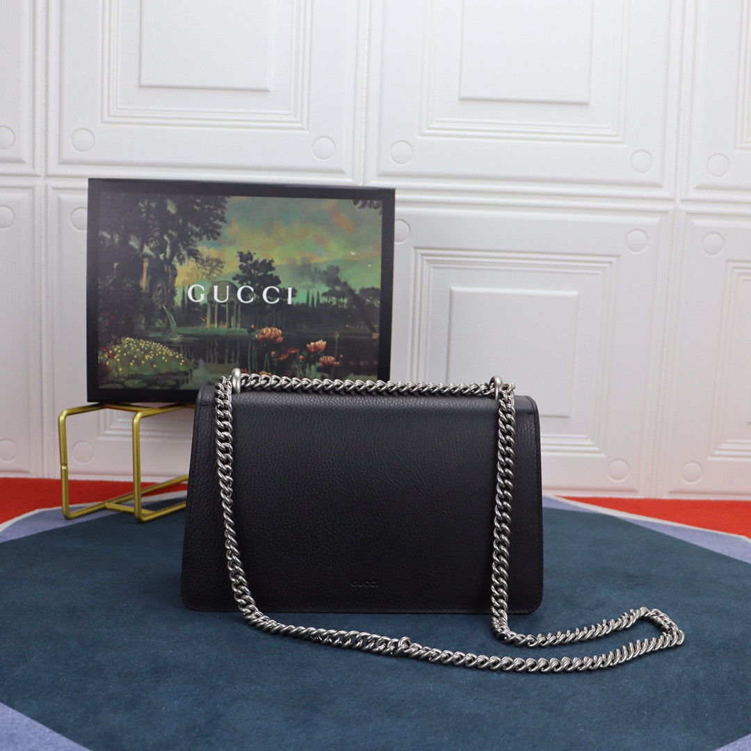Gvc*1 DIONYSUS SMALL SHOULDER BAG BLACK 28x18x9cm