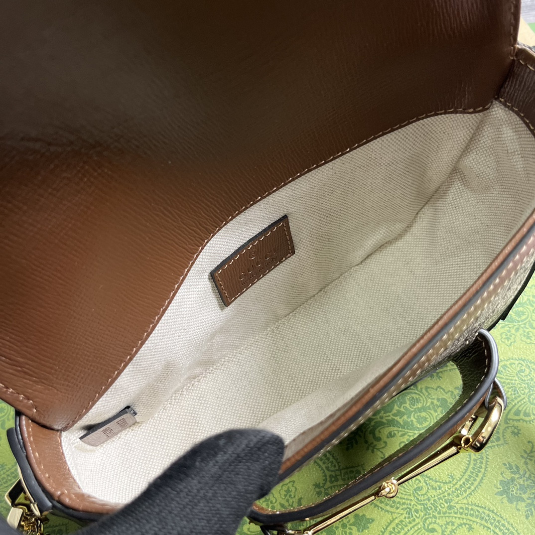 Gvc*1 HORSEBIT 1955 MINI SHOULDER BAG 7.7"W x 5-3.1"H x 2.4-1.2"D