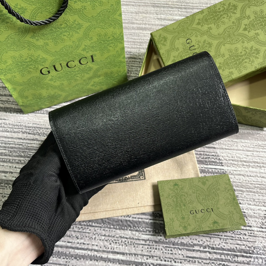 CONTINENTAL WALLET WITH Gvc*1 SCRIPT 7.5"W x 4"H x 1.4"D