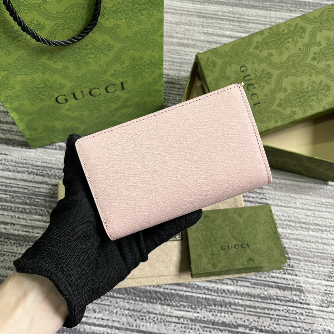Gvc*1 Script Zip-Around Wallet pink 14 x 18.5 x 3cm