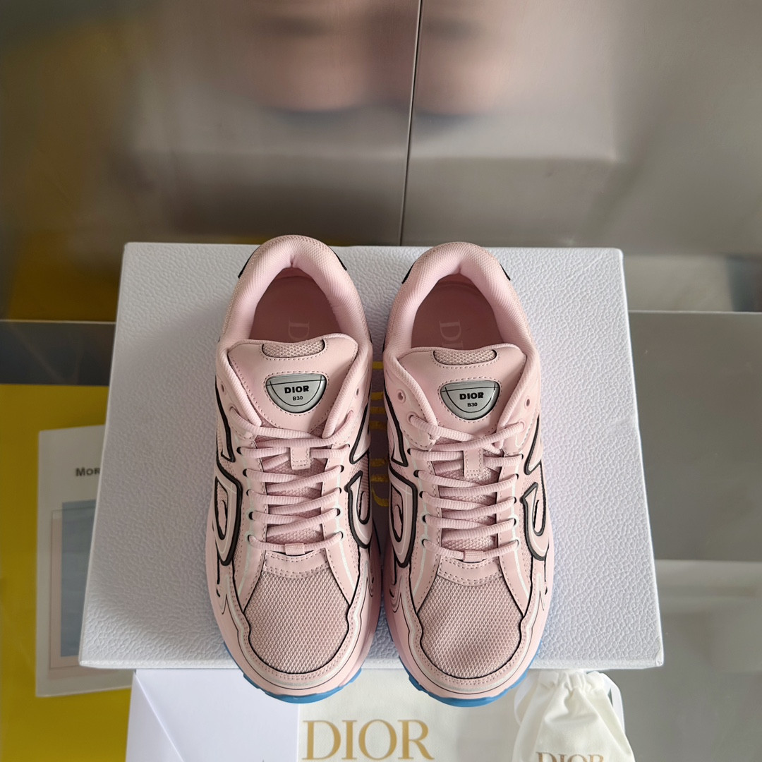UA D10r B30 Sneaker Pale Pink Mesh and Technical Fabric