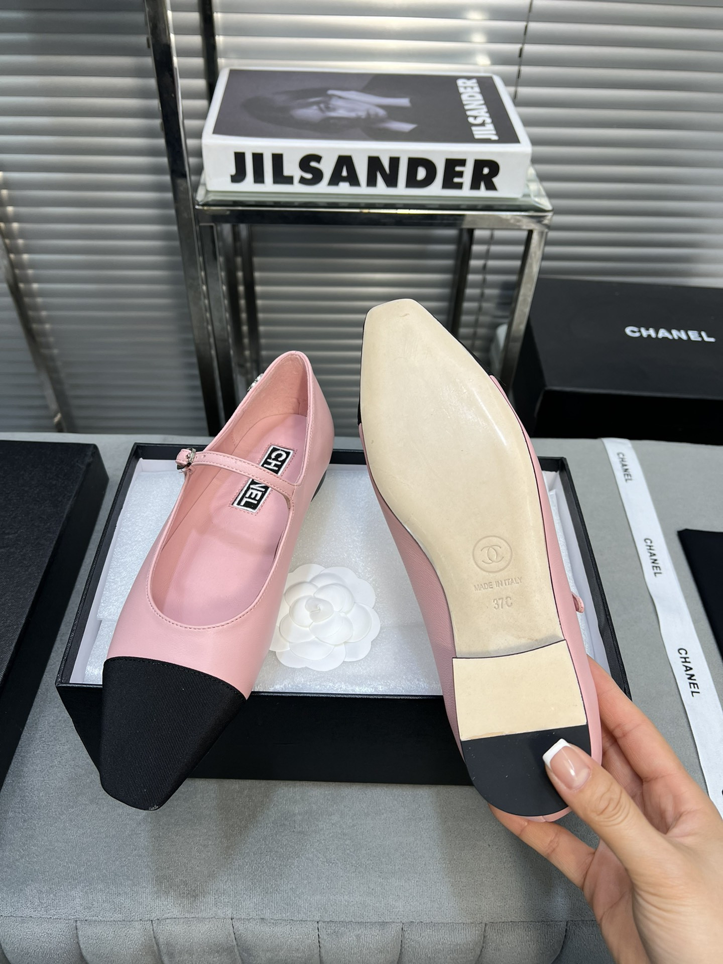 UA Ch**el MARY JANES Lambskin
