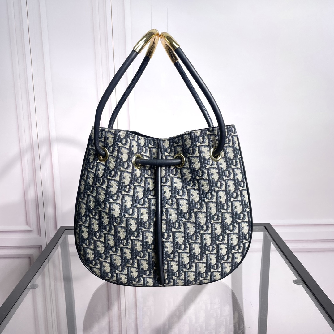 Medium D10r Nolita Bag Blue D10r Oblique Jacquard 10.5 x 10 x 2 inches