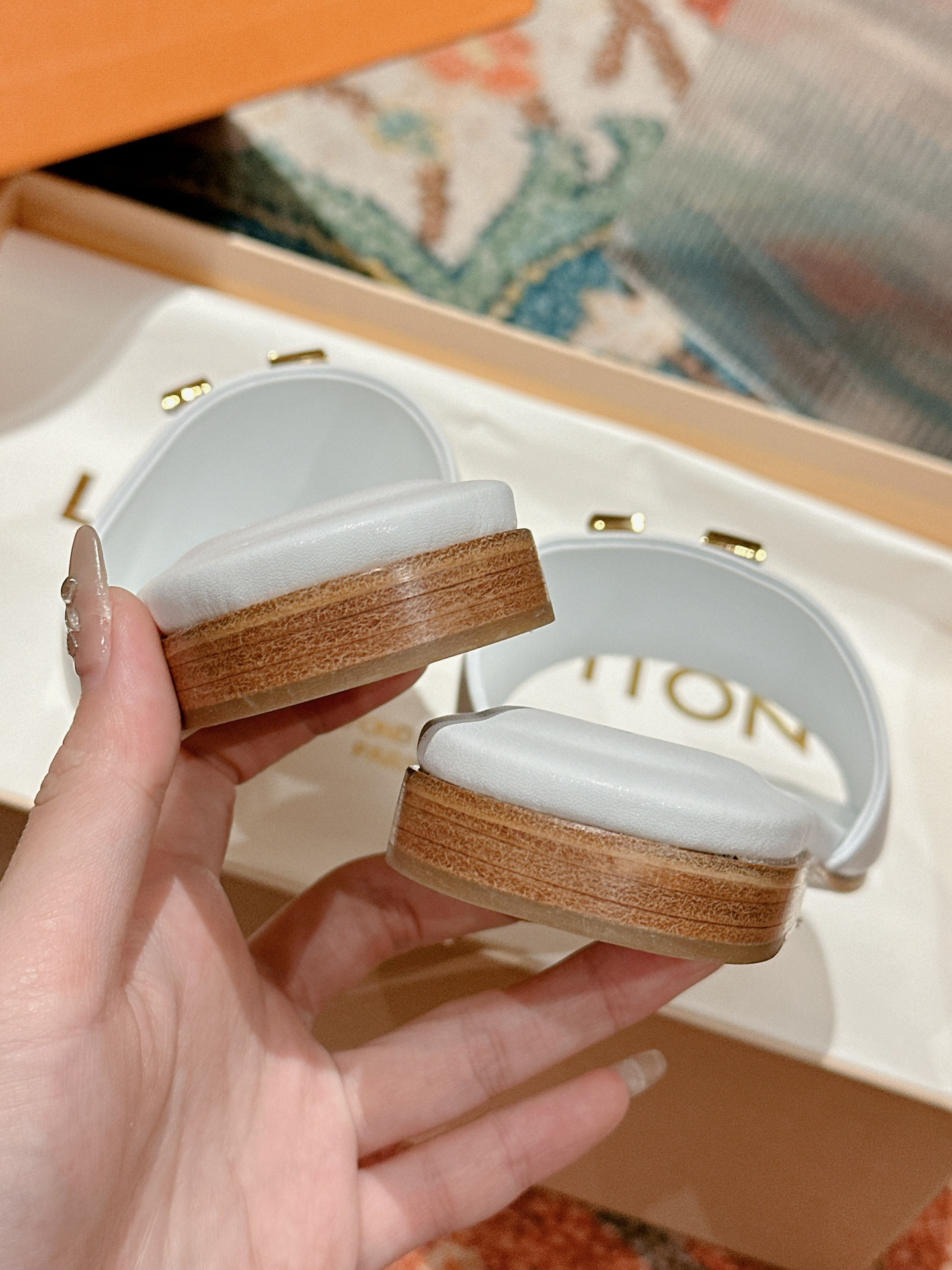 UA LV Capri Flat Mule White