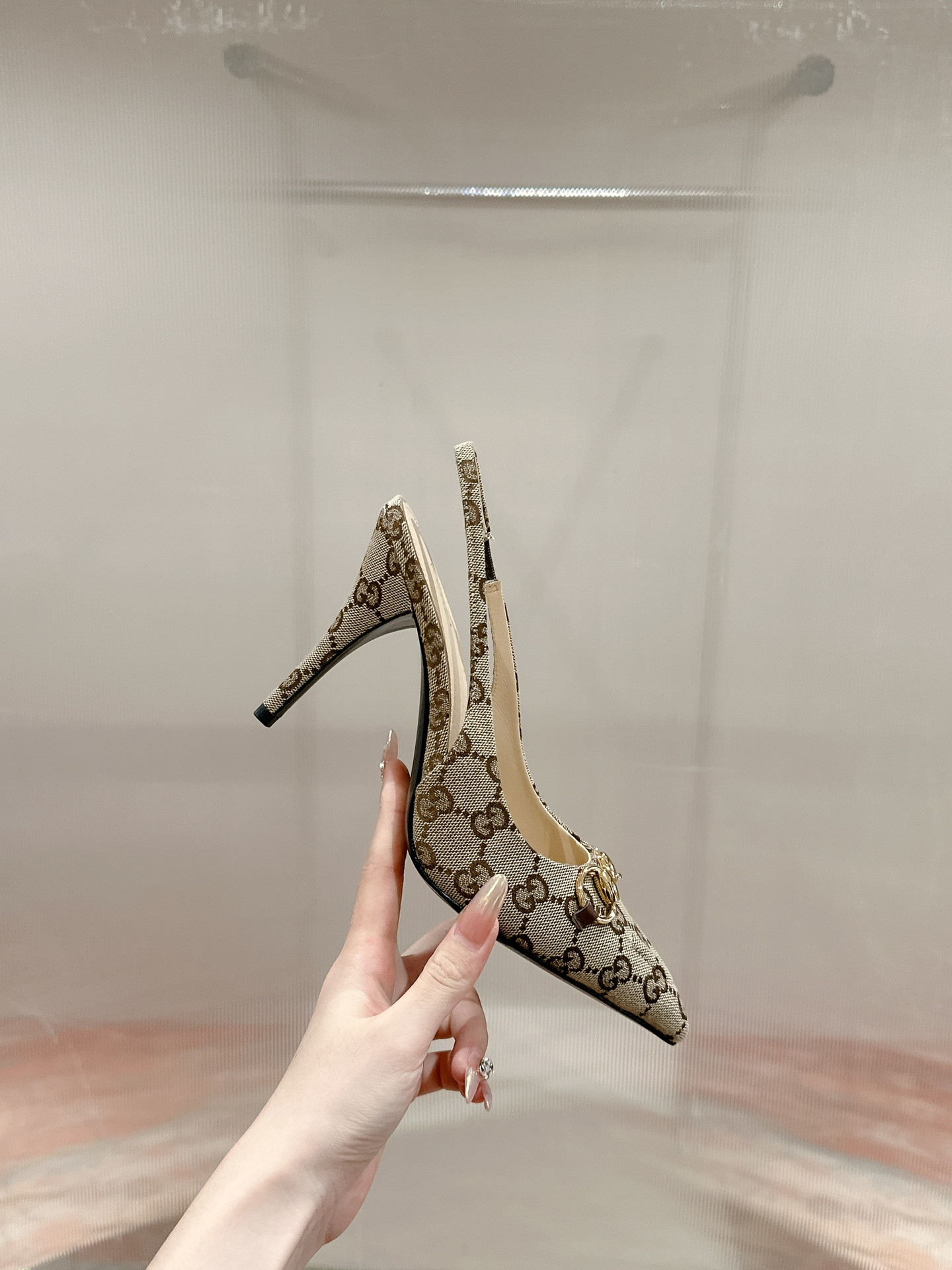 UA Gvc*1 HORSEBIT SLINGBACK PUMP HIGH HEEL