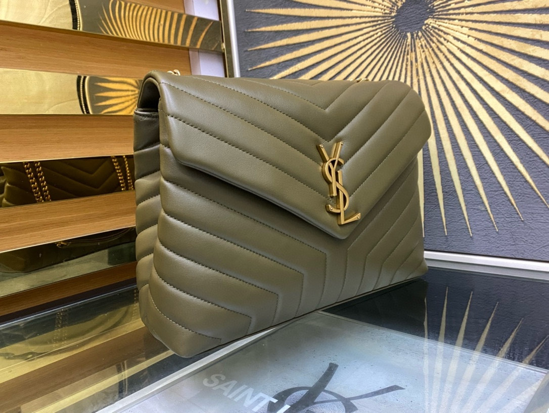 Y51 LOULOU QUILTED LEATHER 32x22x9cm