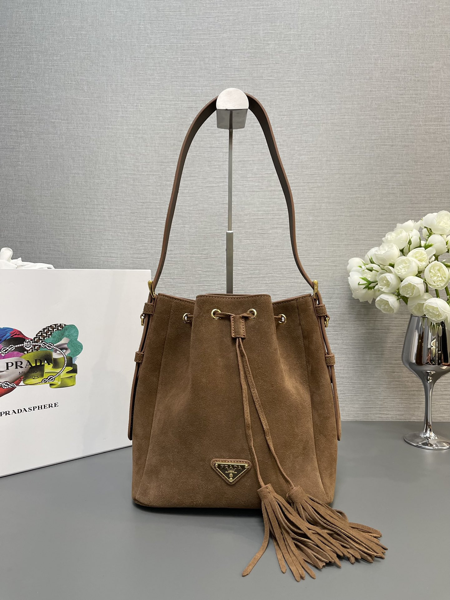 Pra*a mini-bucket bag 22x22x13cm