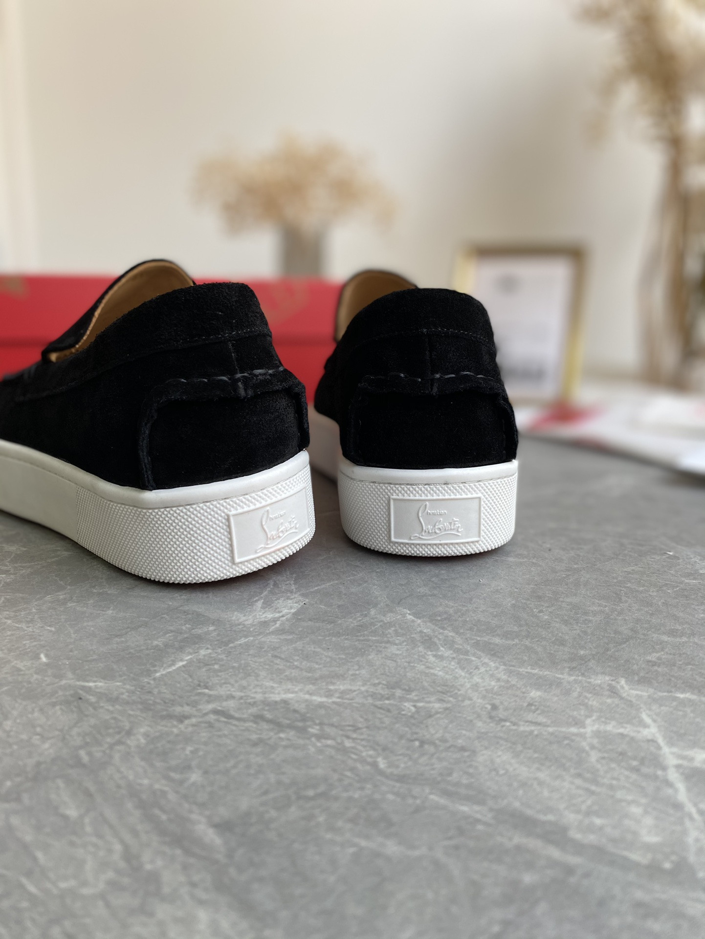 UA Chr1st1an Louboutin thick-soled loafers