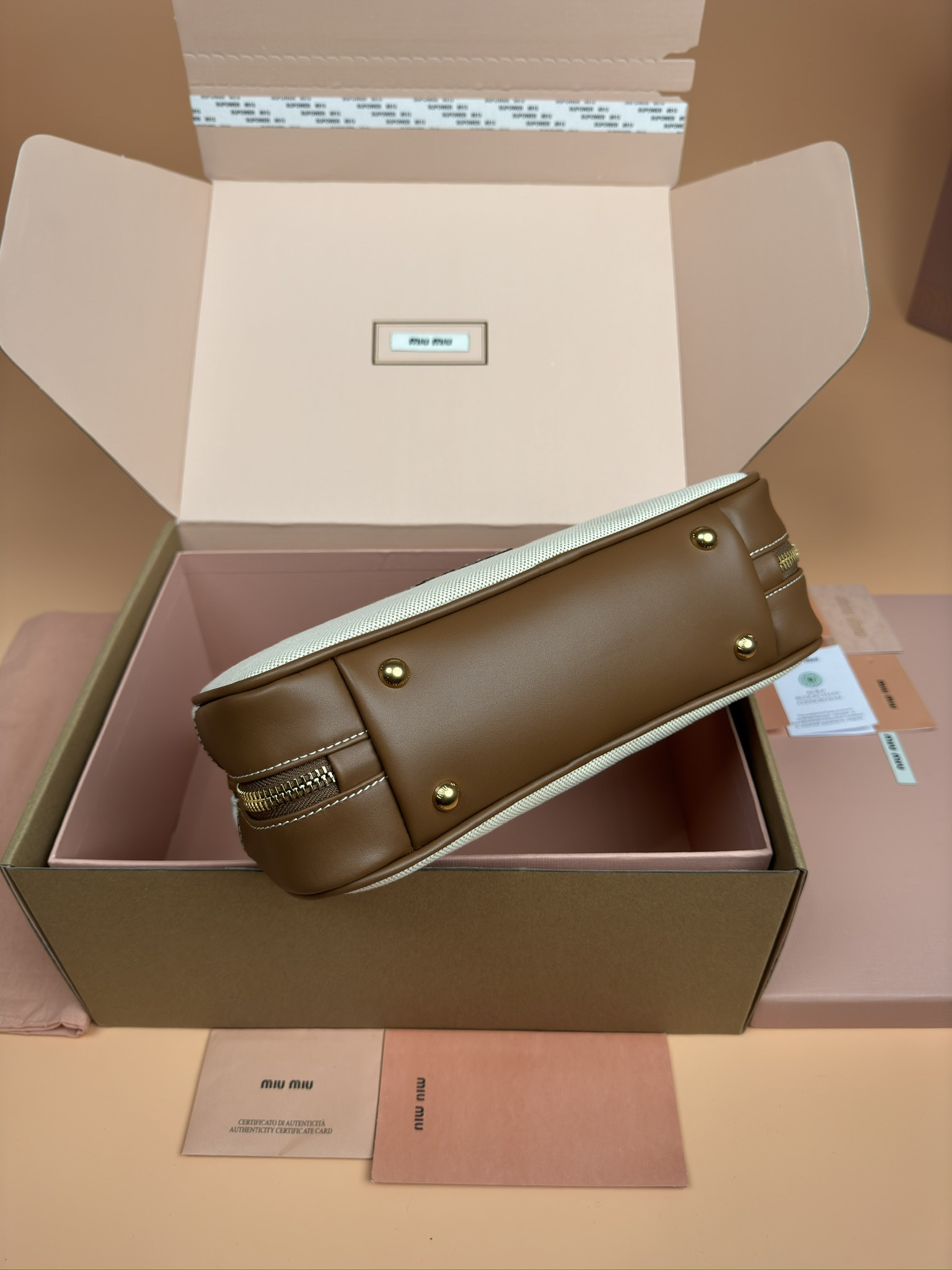 M1v M1v leather beau bag 28×15×9cm