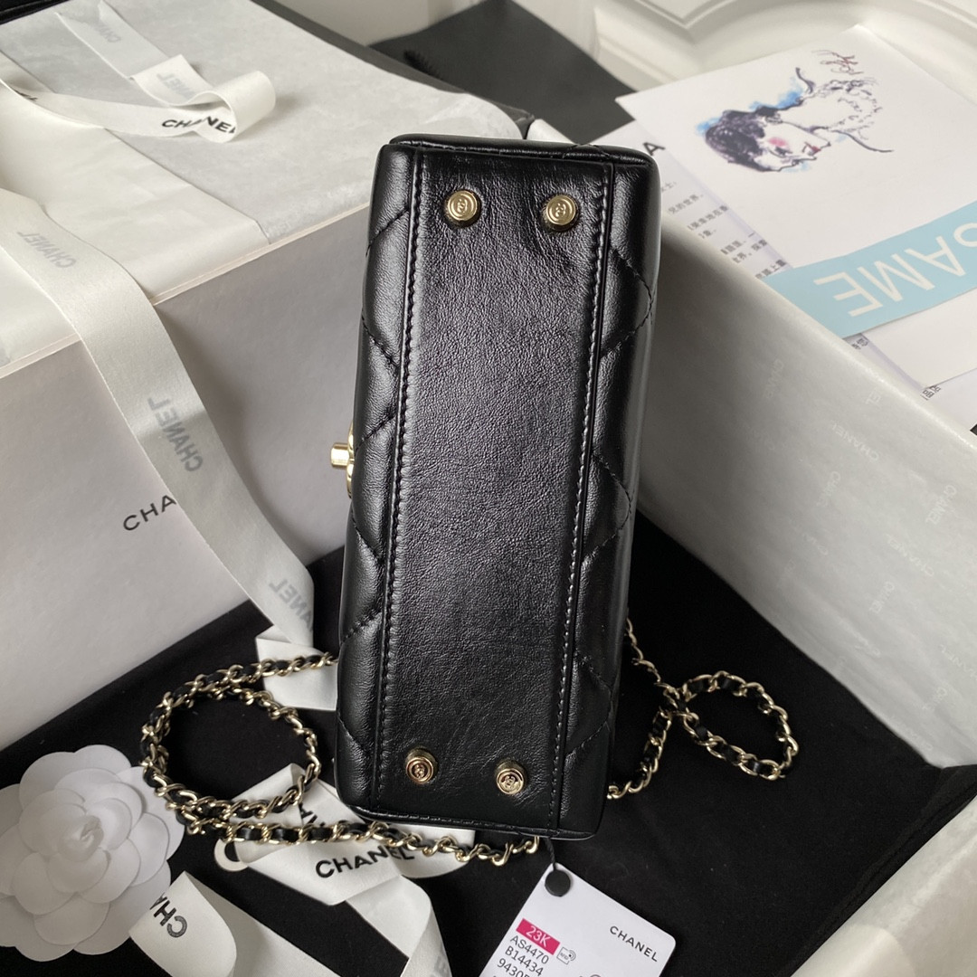 Ch**el 23K WALLET ON CHAIN Handbag 13.5×19×8cm