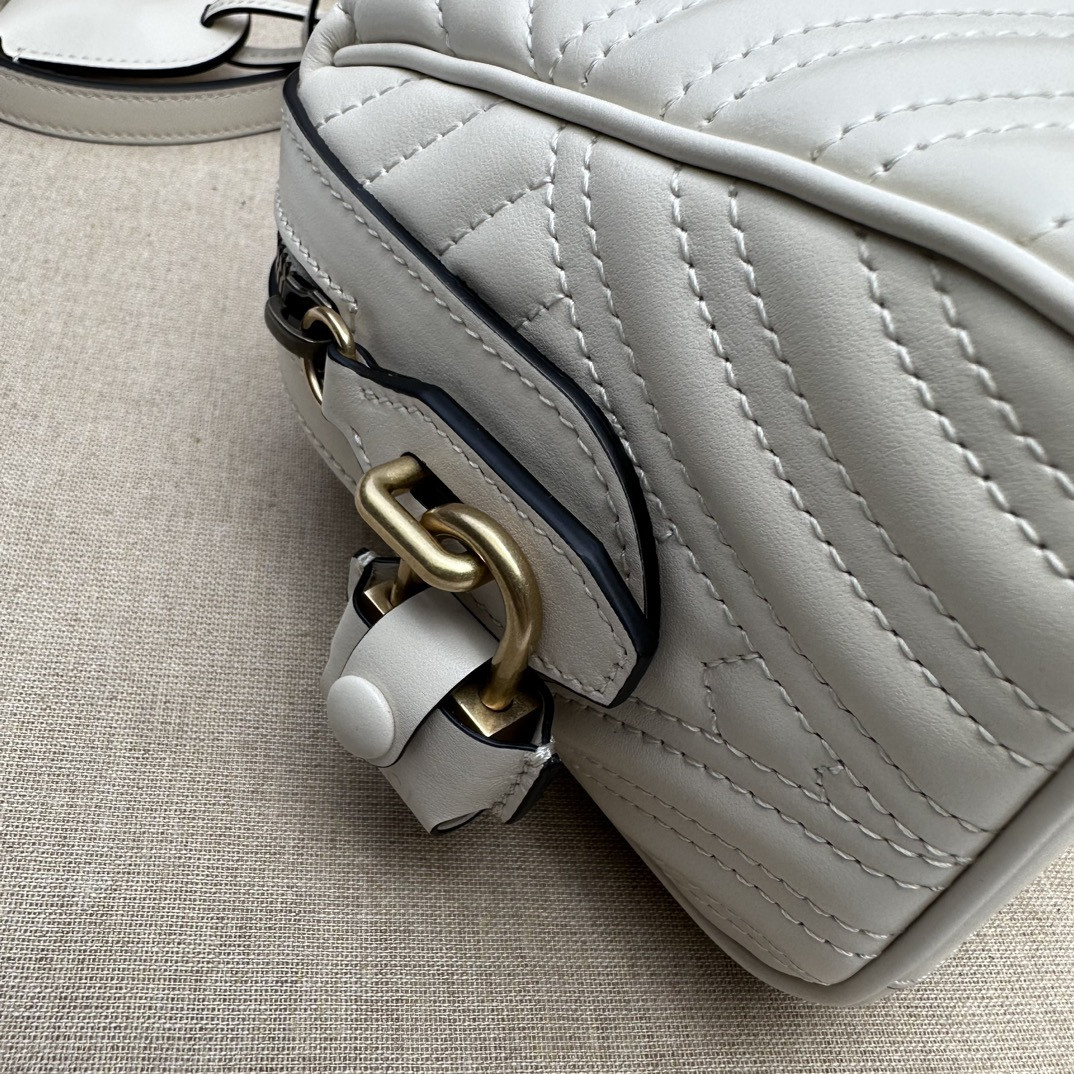Gvc*1 GG Marmont small top handle bag 27x13.5x10cm