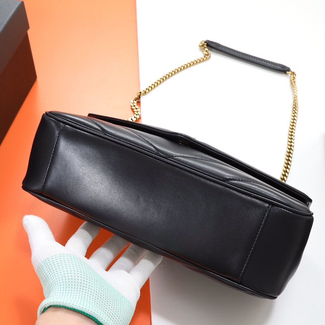 Y51 LOULOU medium in MATELASSÉ lambskin 29x17x8cm