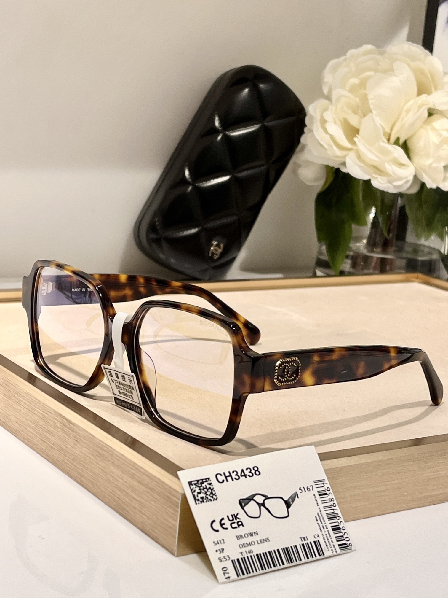 Ch**el Glasses CH3438 56-17-145