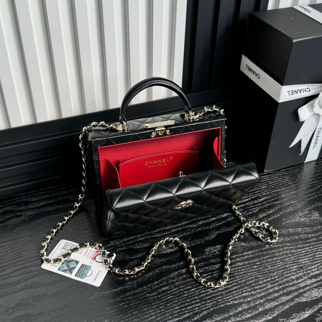 Ch**el Small Box Bag 12.5x18x6.5cm