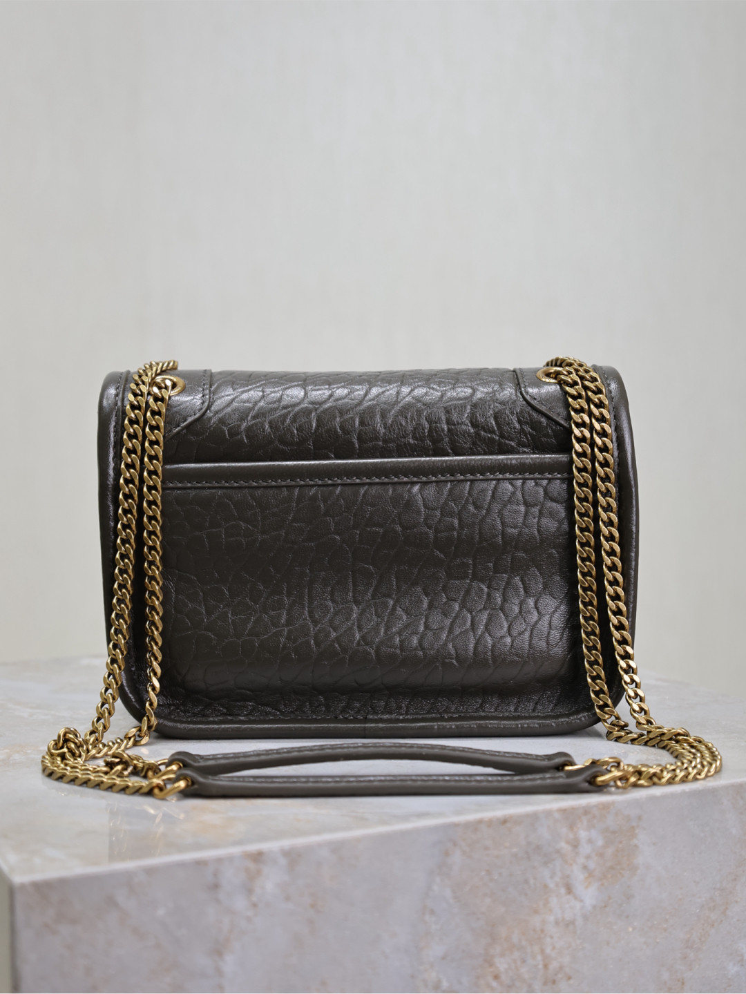Y51 Niki Mini in grained lambskin 828736 12.5x18x5cm