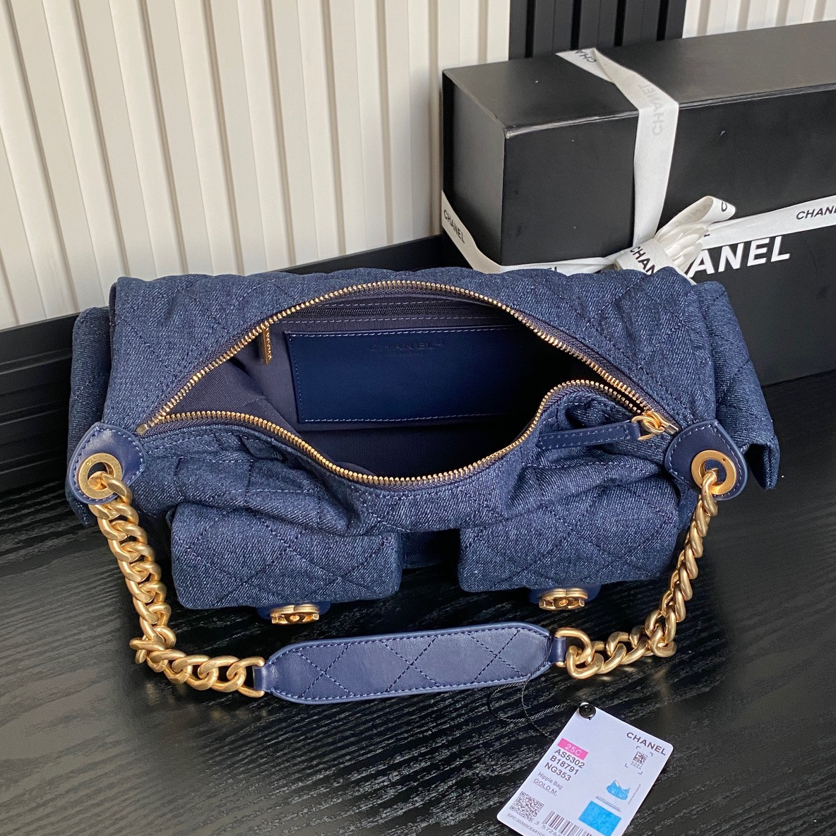 Ch**el 25c Maxi Hobo Bag 27×35×18cm