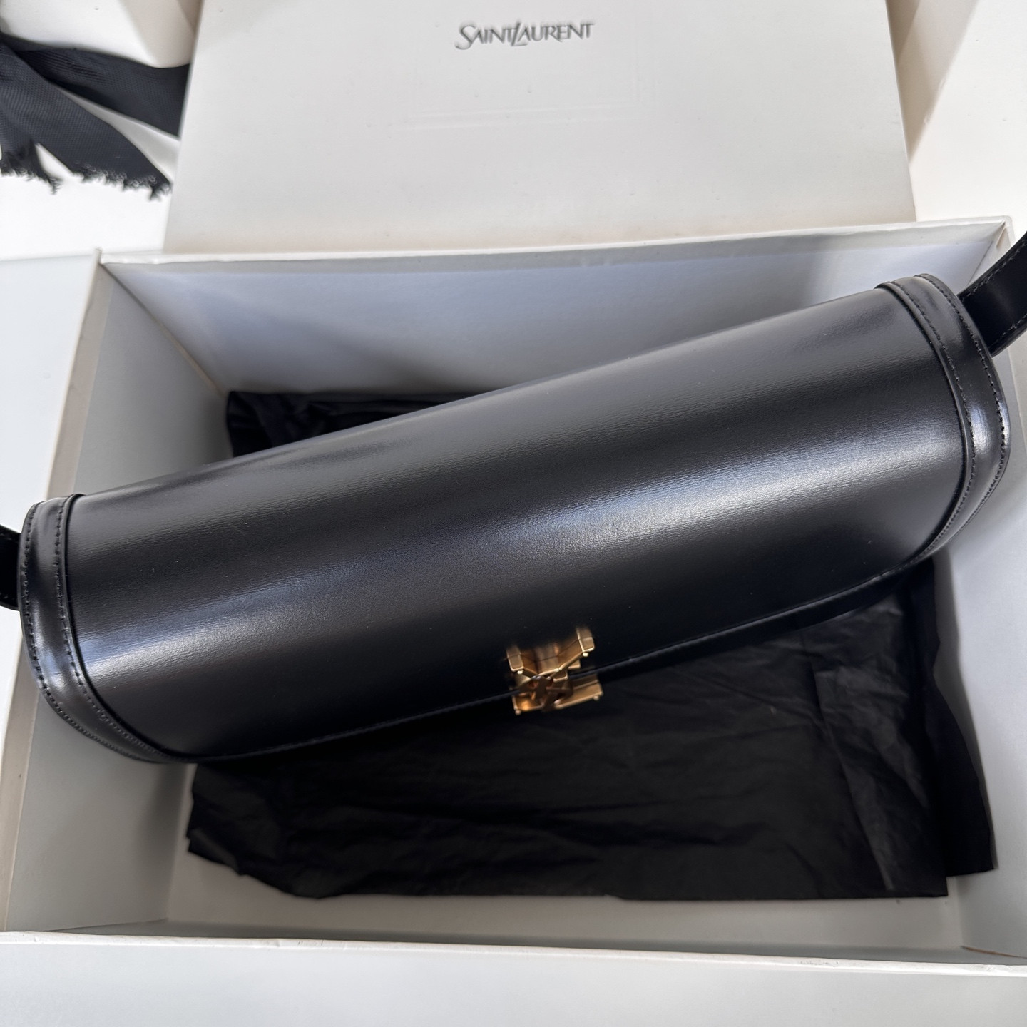 Y51 solferino large in box Sa1nt Lau*nt 29x18x9cm