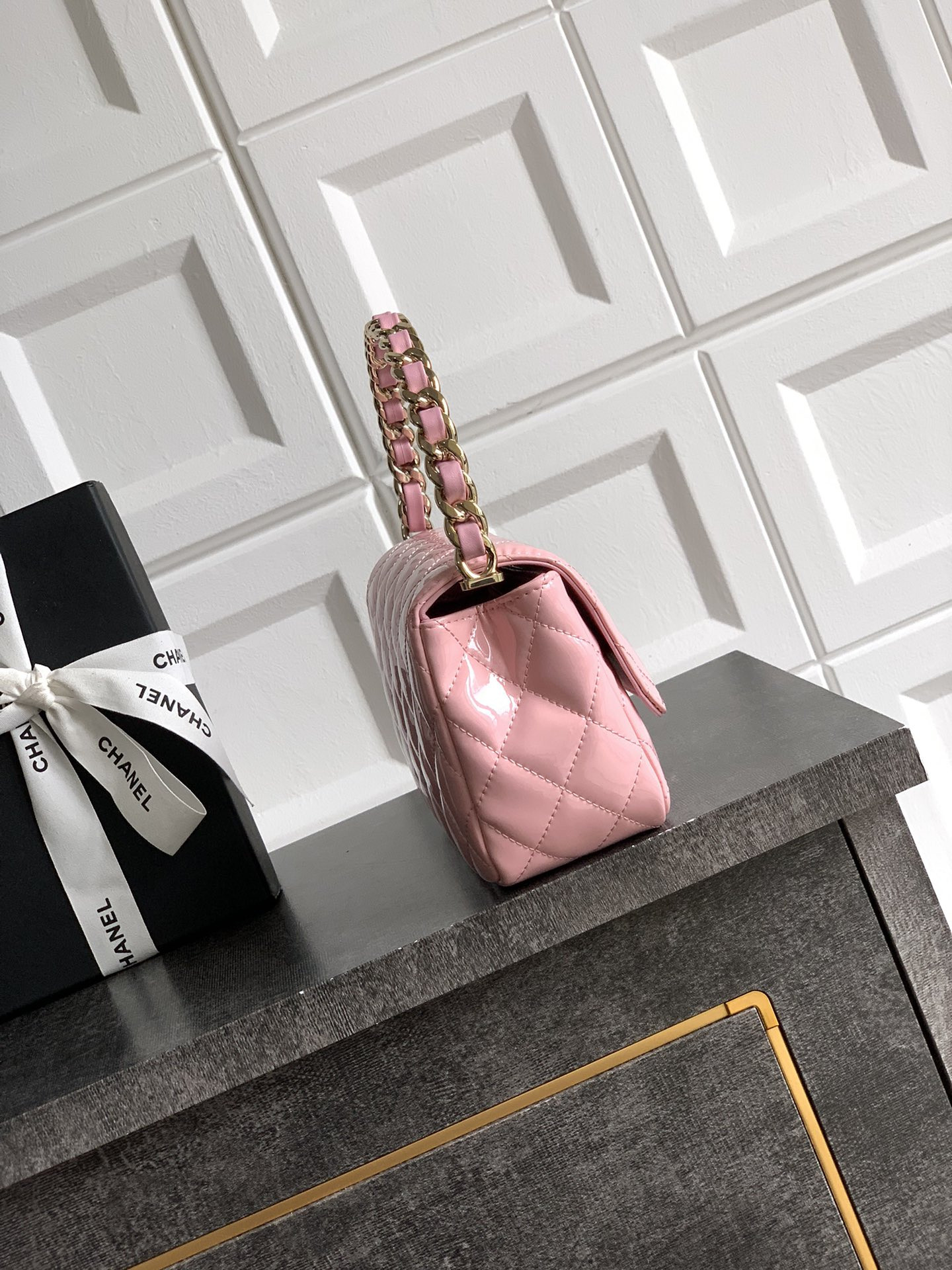 Ch**el 25P Flap Handheld Evening Bag 10.5x18.5x8cm
