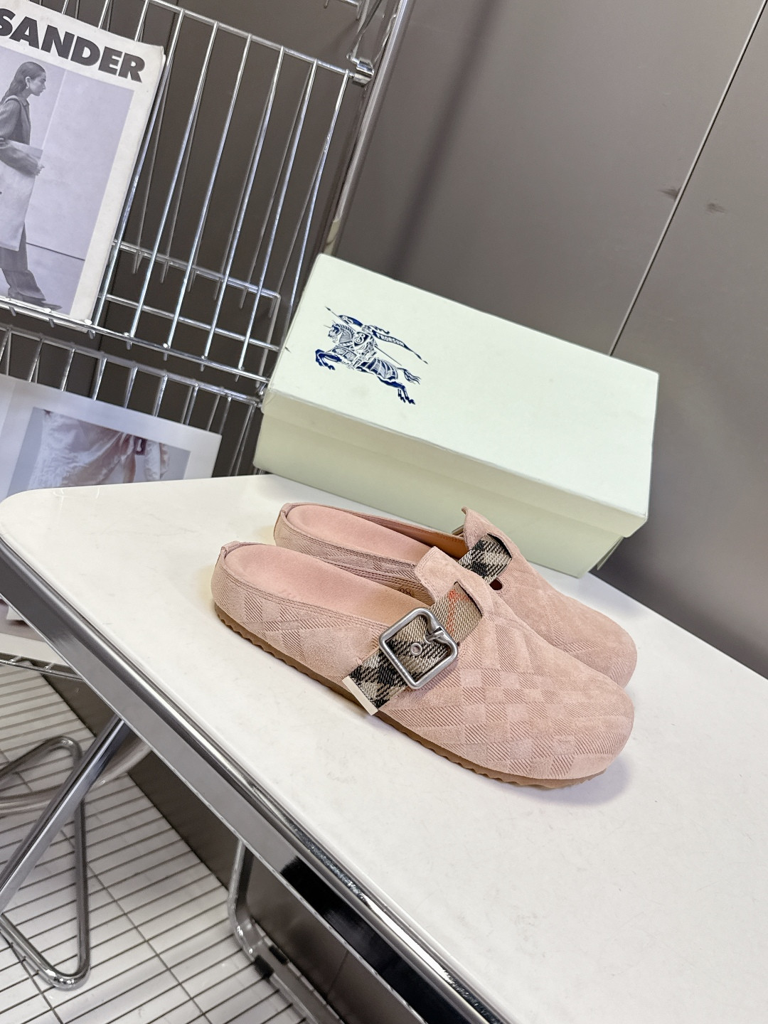 UA Bv*b*rry Check Suede Urchin Clogs