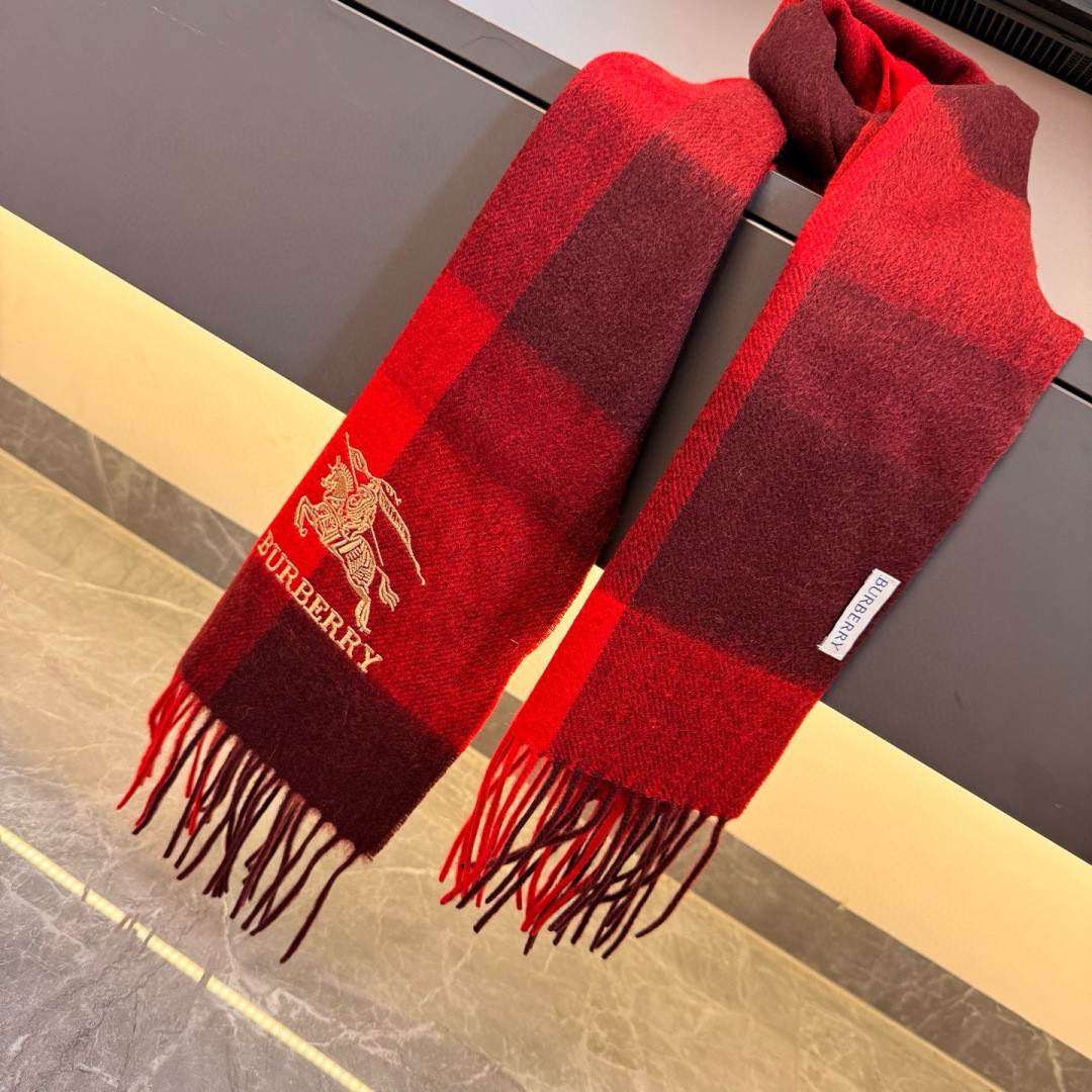 Bv*b*rry scarf 32x180cm 100% cashmere