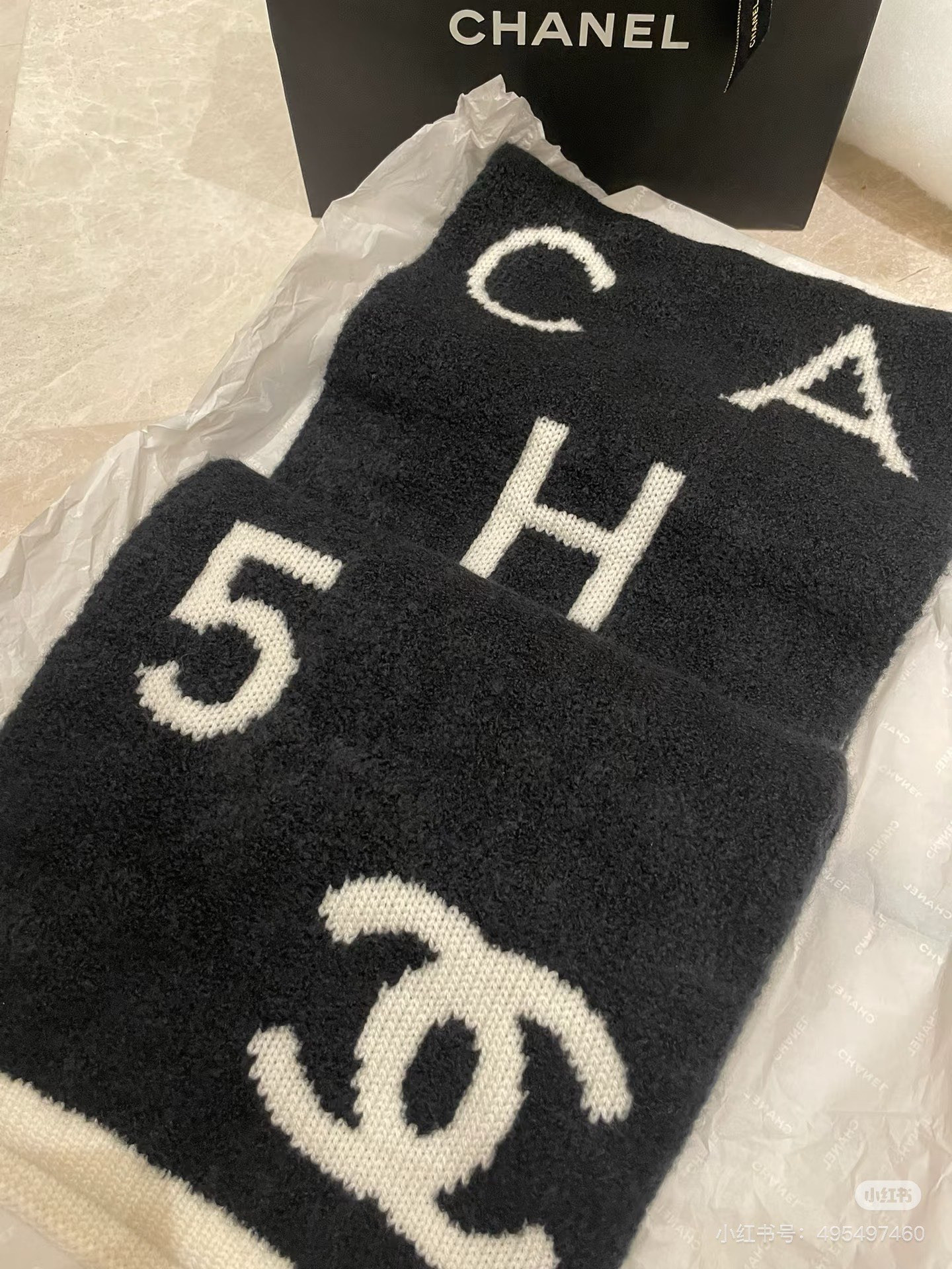 Ch**el scarf 30x180cm