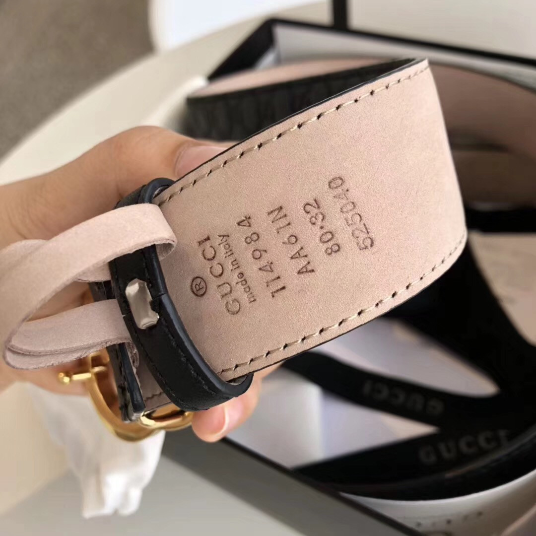 Gvc*1 Signature leather belt for women